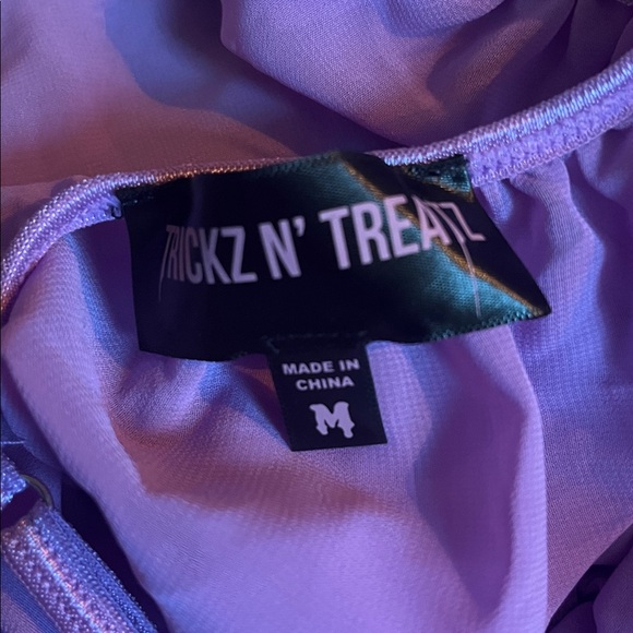 Purple Feather Trim Fembot Costume - Picture 3 of 7